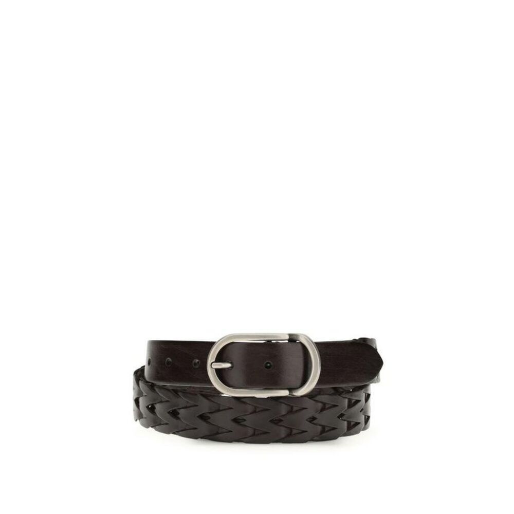 Brunello Cucinelli Calf Leather Bos Taurus Belt Men Black Belts